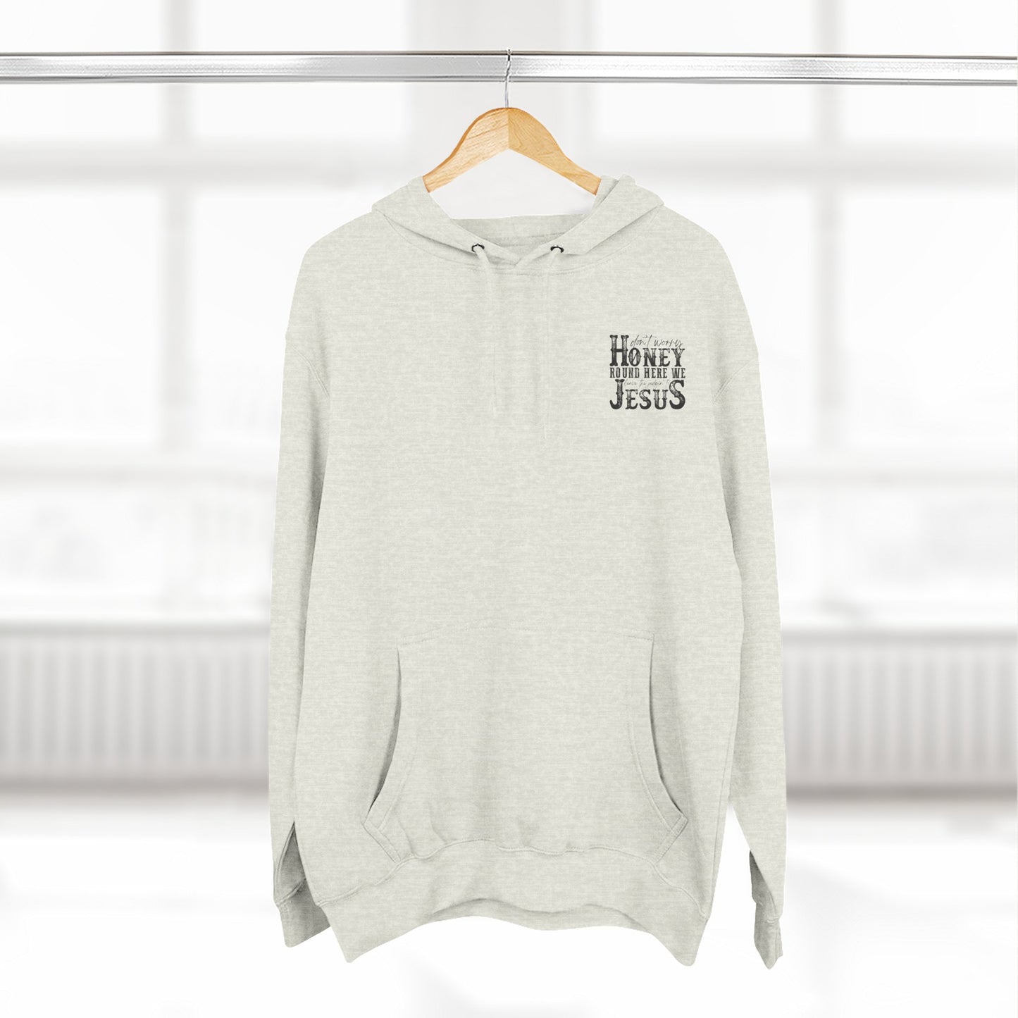 Fleece Hoodie - 'Leave the judging to Jesus' Design