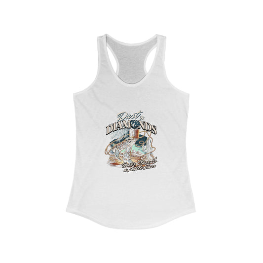 Tank Top - Dust Diamonds Sass and a Little Class Women's Ideal Racerback Tank