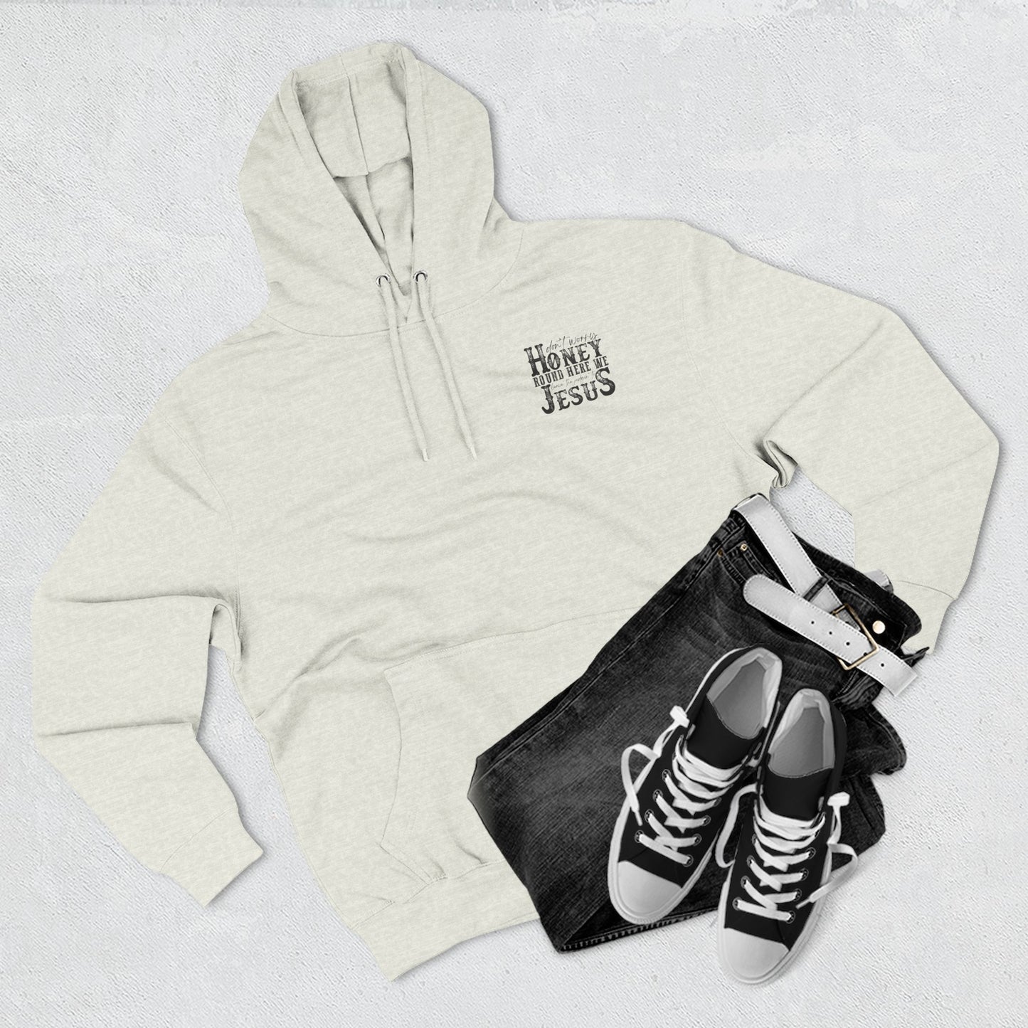 Fleece Hoodie - 'Leave the judging to Jesus' Design